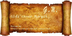 Glöckner Margit névjegykártya